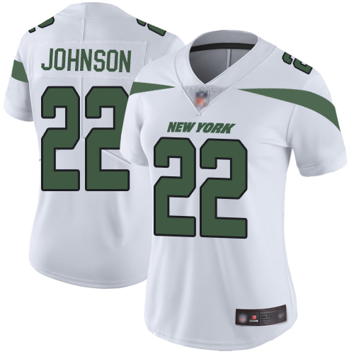 New York Jets Limited White Women Trumaine Johnson Road Jersey NFL Football #22 Vapor Untouchable